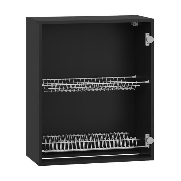 VENTO G-60/82 carcass, upper cabinet with drainer black