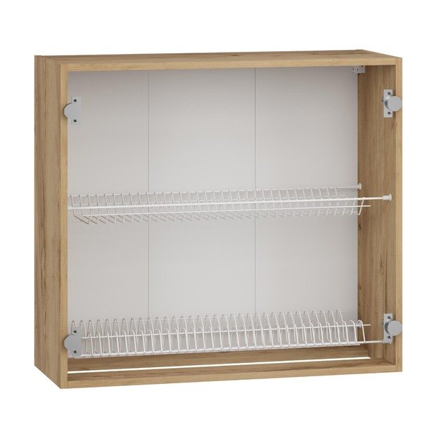 VENTO GC-80/82 carcass, upper cabinet with drainer craft oak