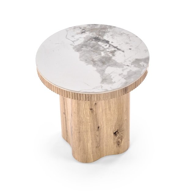 MAGNUM S c.table white marble / natural