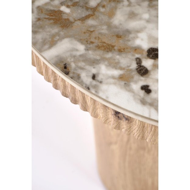 MAGNUM S c.table white marble / natural