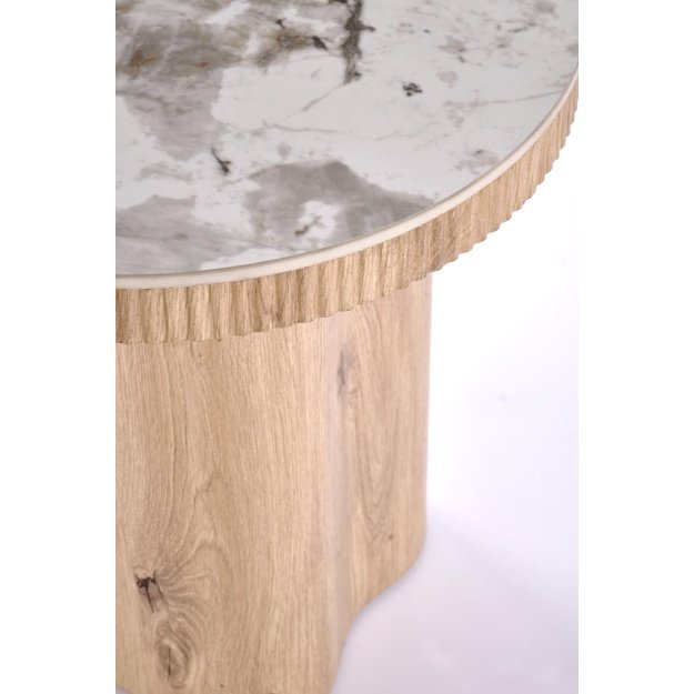MAGNUM S c.table white marble / natural