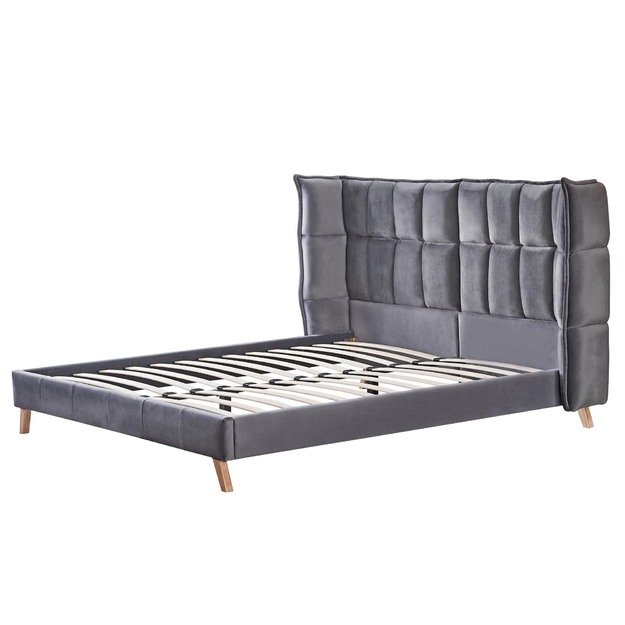 SCANDINO 160 bed, grey 6