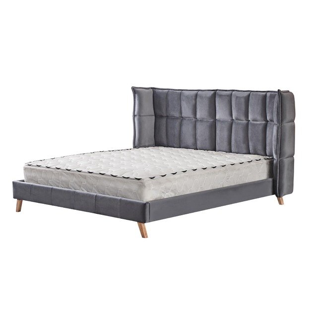 SCANDINO 160 bed, grey 7