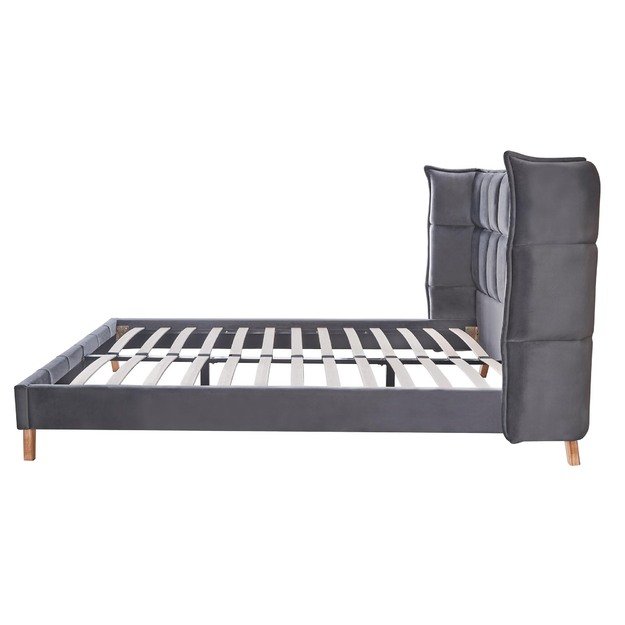 SCANDINO 160 bed, grey 2