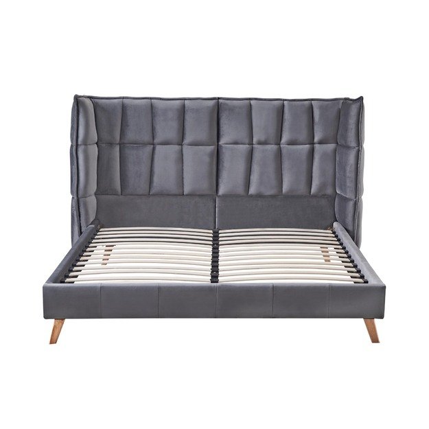 SCANDINO 160 bed, grey 12