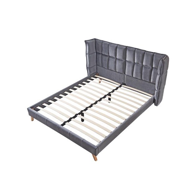 SCANDINO 160 bed, grey 4