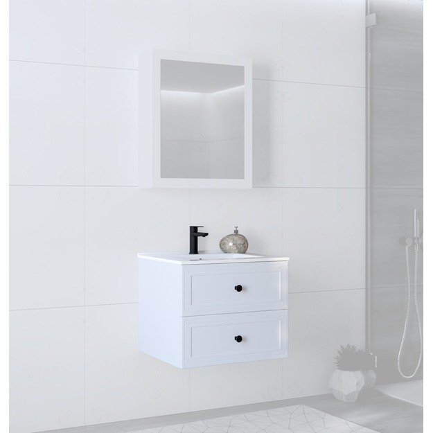 sink cabinet, TORETO SU-60, white matt