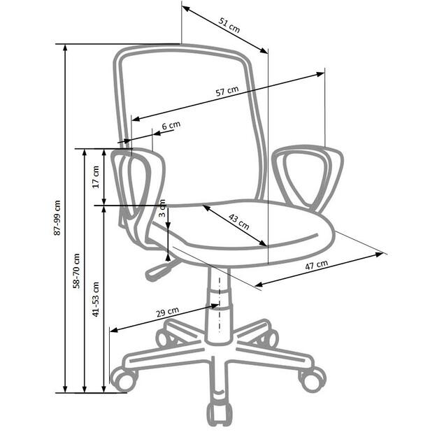 ALEX chair color: black/grey 2