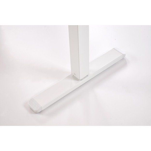 B/54 desk with adjustable height, top - black, frame - white  4