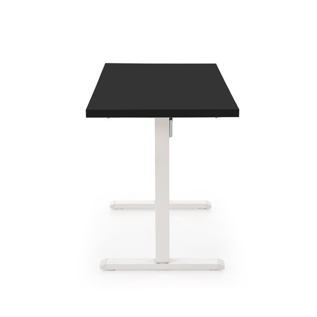 B/54 desk with adjustable height, top - black, frame - white  1