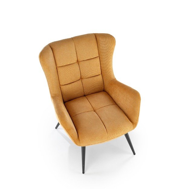 BYRON leisure chair, mustard 10