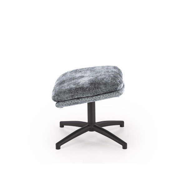 DARIO leisure chair, with stool, blue 3