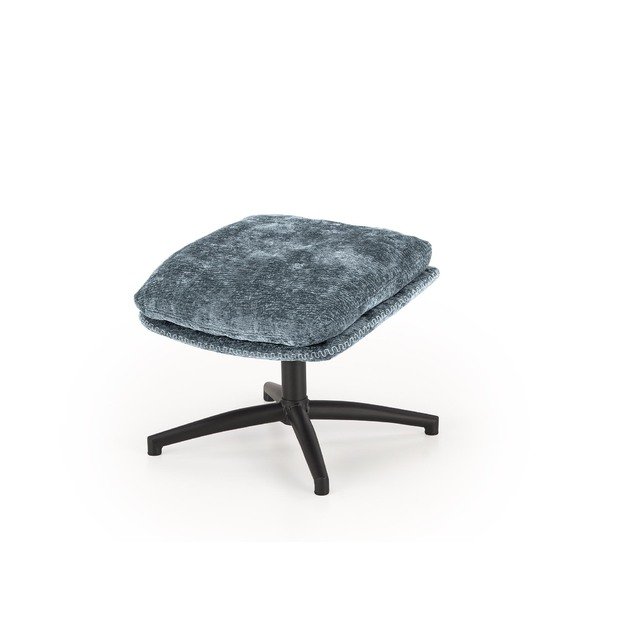 DARIO leisure chair, with stool, blue 23