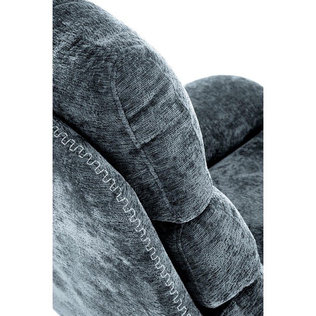 DARIO leisure chair, with stool, blue 31