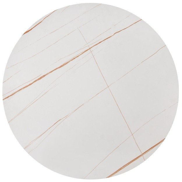 FATIMA  set of two coffee tables, white marble / gold 1