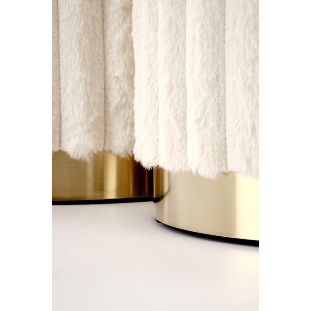 FIDO set of two stools: color: cream / gold 2