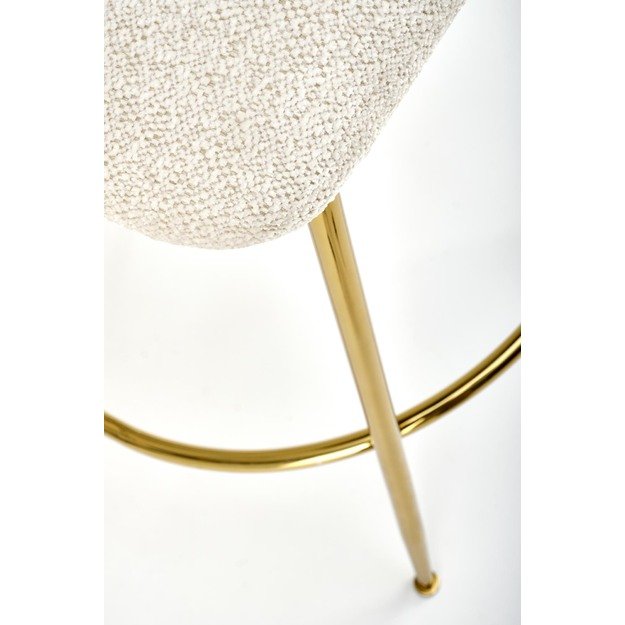 H116 bar stool, creamy / gold 8