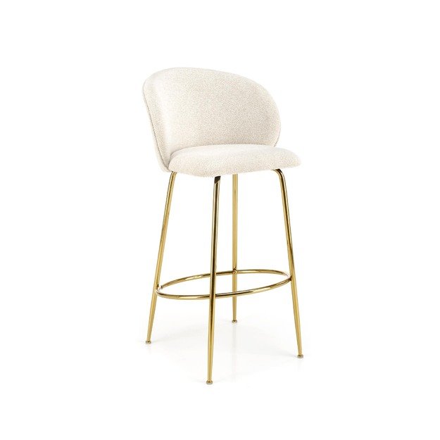 H116 bar stool, creamy / gold