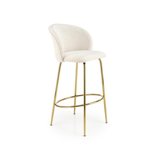 H116 bar stool, creamy / gold 4