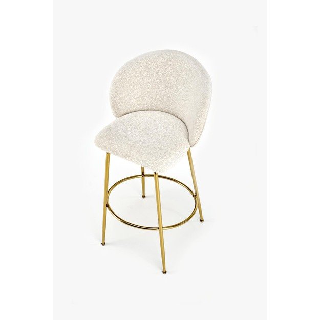 H116 bar stool, creamy / gold 20