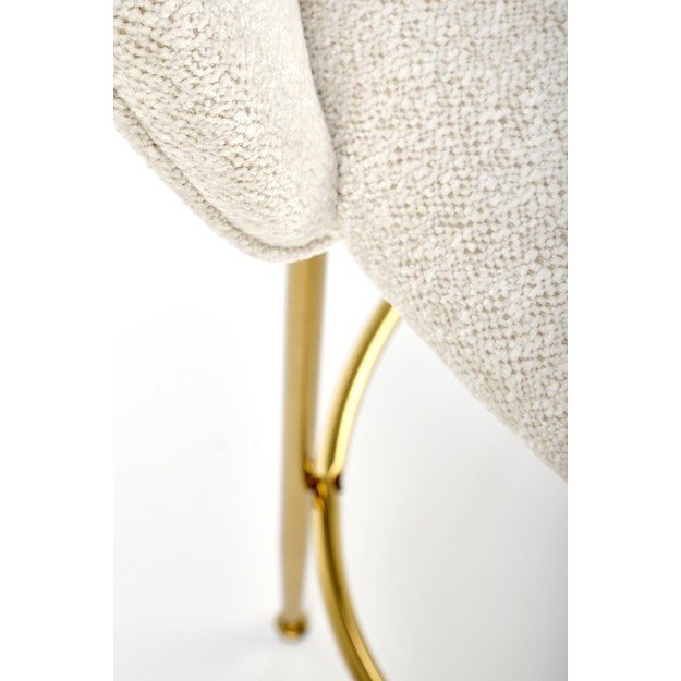 H116 bar stool, creamy / gold 6