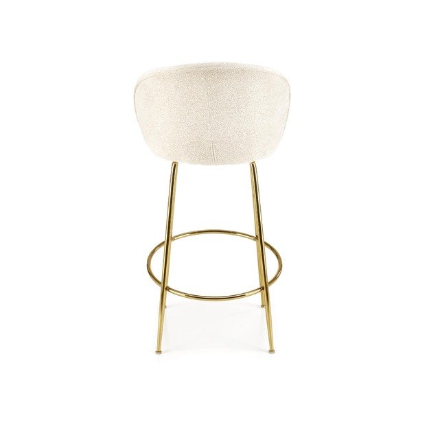 H116 bar stool, creamy / gold 1