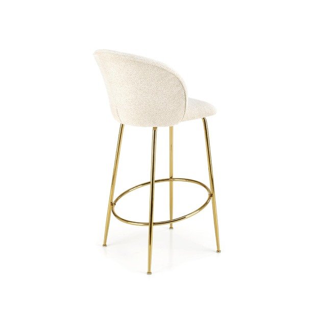 H116 bar stool, creamy / gold 15