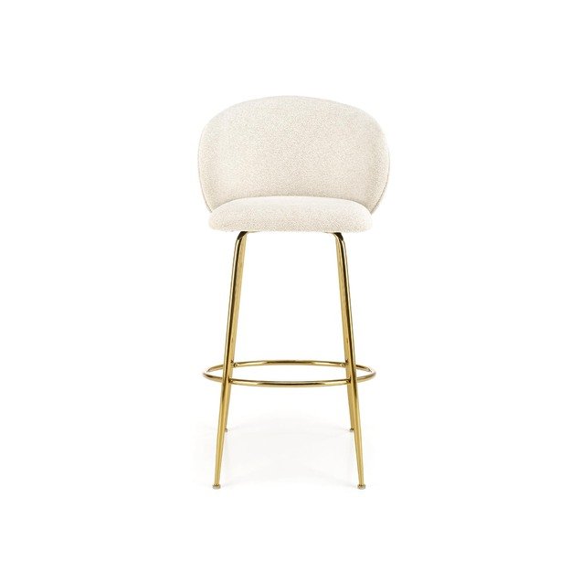 H116 bar stool, creamy / gold 19
