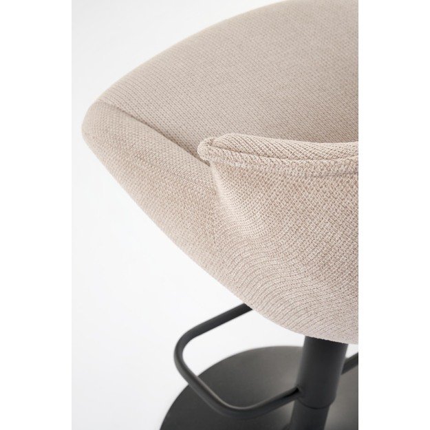 H122 bar stool, black / beige 18