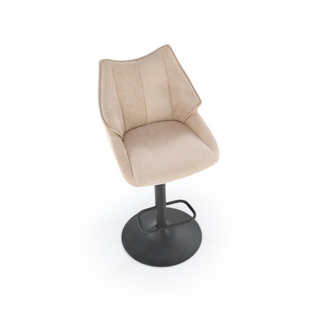 H122 bar stool, black / beige 20