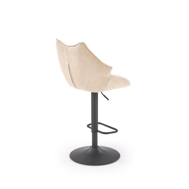H122 bar stool, black / beige 15