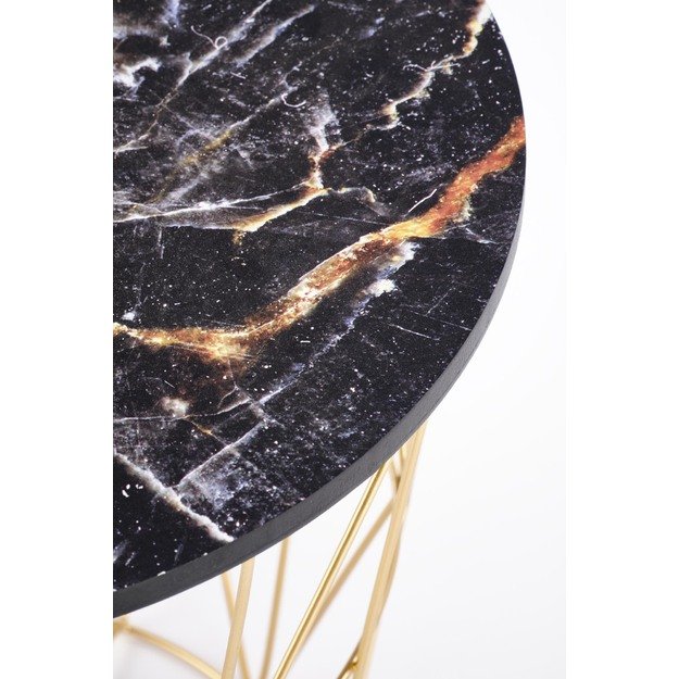 HARISSA_G coffee table, gold / black marble 15