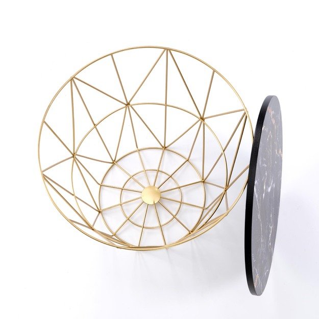 HARISSA_G coffee table, gold / black marble 19