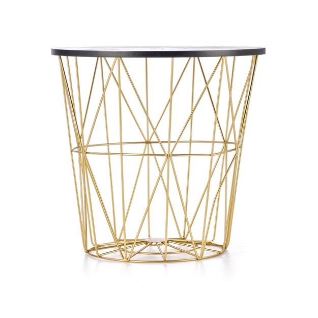 HARISSA_G coffee table, gold / black marble 17