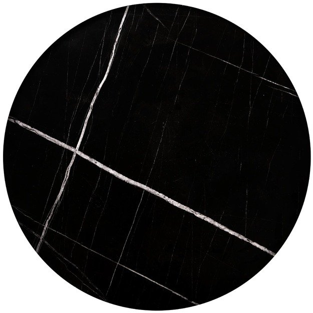 JULIETA set of 2 c. tables, black marble / black 13