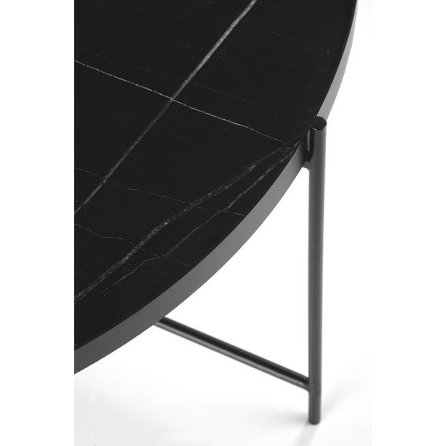JULIETA set of 2 c. tables, black marble / black 6