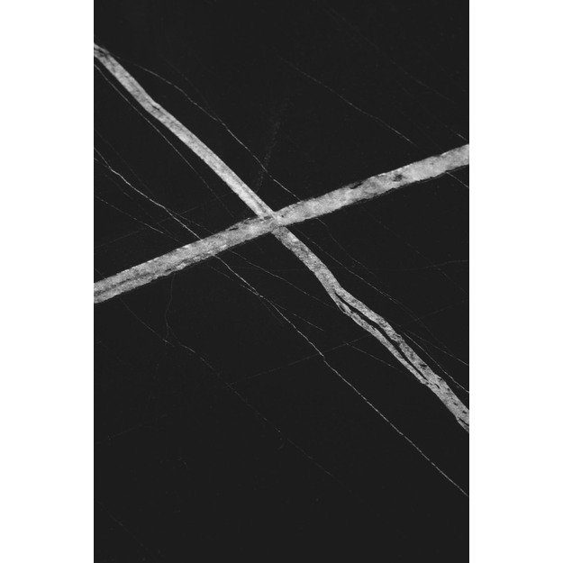 JULIETA set of 2 c. tables, black marble / black 18