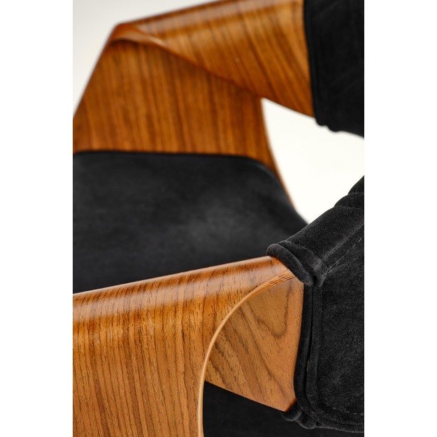 K586 chair, color: walnut / black 8