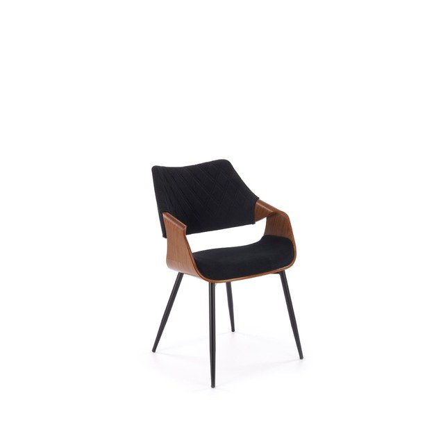K586 chair, color: walnut / black