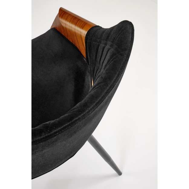 K586 chair, color: walnut / black 9