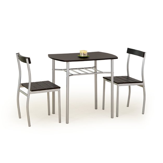 LANCE table + 2 chairs color: wenge