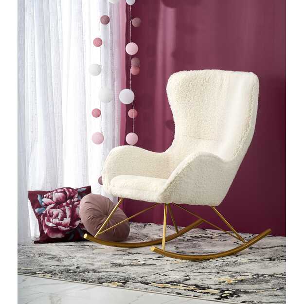 LIBERTO leisure armchair cream / gold