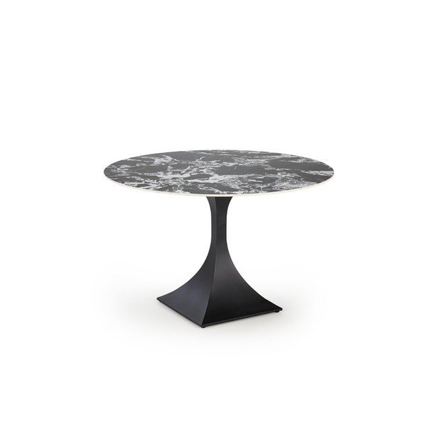 MANUEL round table, black marble / black 20