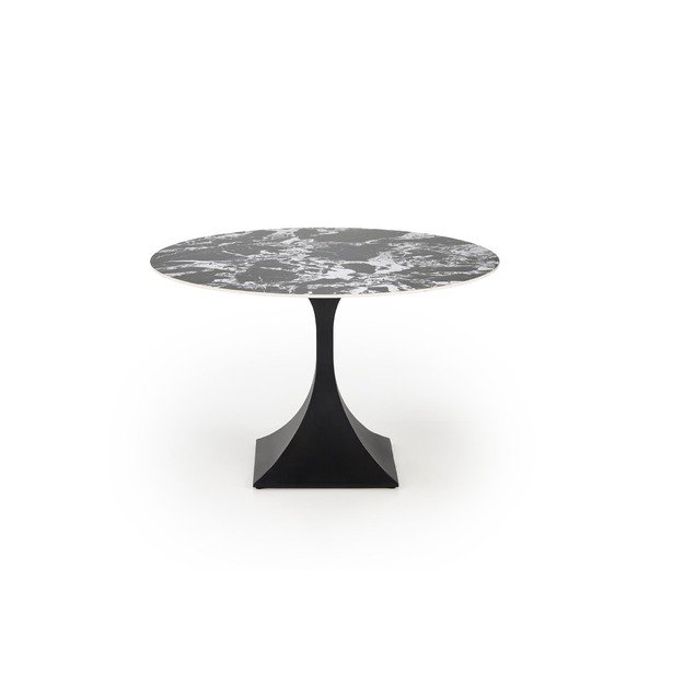 MANUEL round table, black marble / black 12