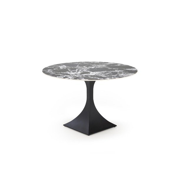 MANUEL round table, black marble / black 8