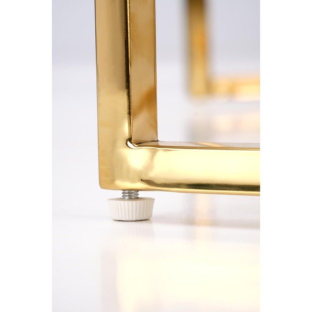 MERCURY 3 set of 2 c. tables, white marble / gold 6