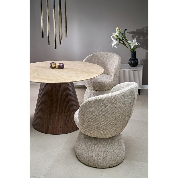 PIREUS round table travertine 3