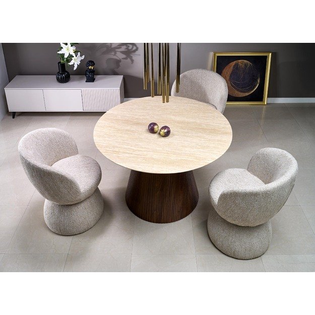 PIREUS round table travertine 4