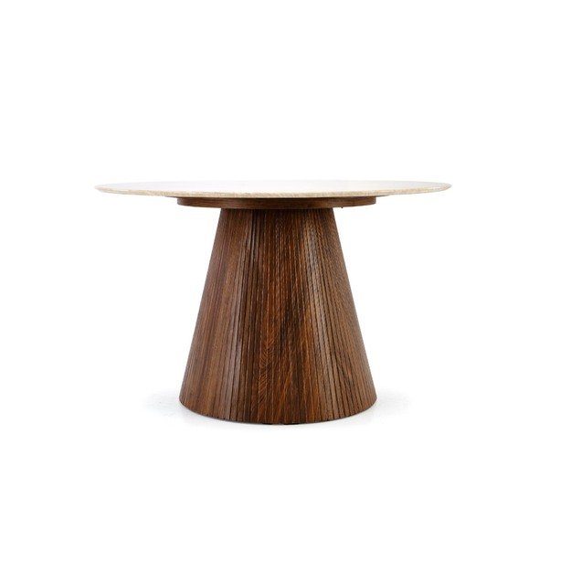 PIREUS round table travertine 9
