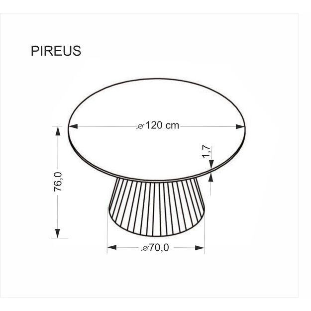 PIREUS round table travertine 1